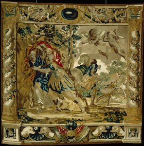 Dido och Aeneas söker skydd från en storm av Giovanni Francesco (1610 62) Romanelli