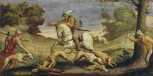 Jagar harar, 1615 av Giovanni Francesco Barbieri