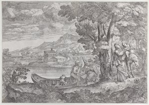 Landskap med flykten till Egypten, 1626-80., 1626-80.