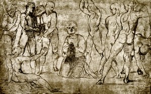 Stening av St. Stefan av Giovanni Francesco Penni