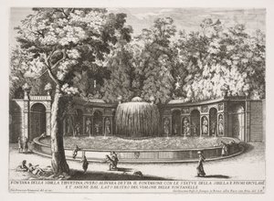 Sibylls Tiburtina-fontän. av Giovanni Francesco Venturini