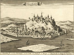 Belgrads slott (Giovanni Giacomo De Rossi, 1683) av Giovanni Giacomo De Rossi