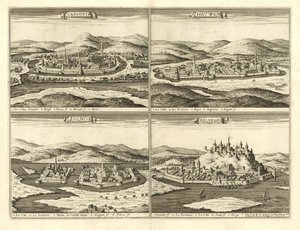 Slotten i Košice, Hatvan, Szolnok och Belgrad (Giovanni Giacomo De Rossi, 1683) av Giovanni Giacomo De Rossi