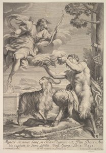 Panna folierad av Diana, 1675-1741. av Giovanni Girolamo Frezza