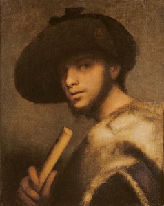A Piper (olja på duk) av Giovanni Girolamo Savoldo