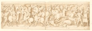32 exemplar efter Marcus Aurelius kolumn, Piazza Colonna i Rom