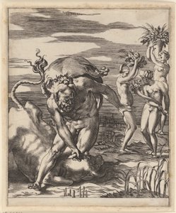 Hercules brottas med Achelous Scener med Hercules (serietitel)