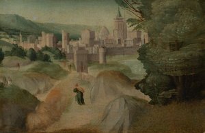 Scener ur en legend, troligen ca 1515-1520 (olja på duk) av Giovanni Larciani