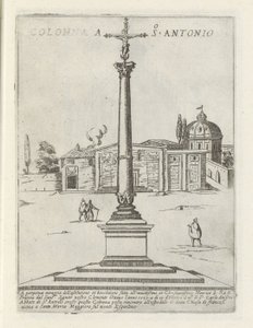 Kolumn i San Antonio Colonna a S. Antonio (titel på objekt) Moderna och antika monument och strukturer i Rom (serietitel) Ornamenti di fabriche antichi et moderni dell