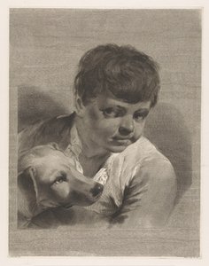 Pojke med hund av Giovanni Marco Pitteri