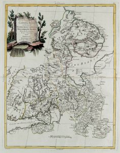Ryska Lappland med regeringar i Olonecholi, Carelia, Bielozero och Ingria i det europeiska Ryssland, från Tome III i "Nya Atlasen", graverad av G. Zuliani av Giovanni Marco Pitteri
