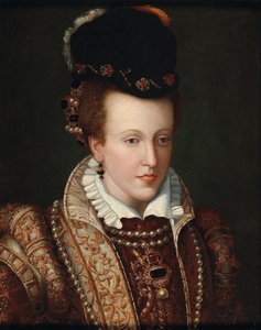 Porträtt av Johanna av Österrike 1547-1578, storhertiginna av Toscana, ca. 1570.