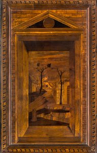 Lignaean Canonical Choir, inlagd av Giovanni Maria Platina 1484, Superior Stall av Giovanni Maria Platina