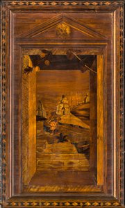 Lignaean Canonical Choir, inlagd av Giovanni Maria Platina 1484, Superior Stall av Giovanni Maria Platina