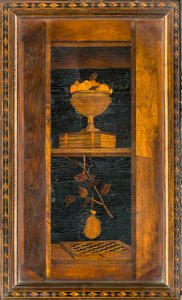 Lignaean Canonical Choir, inlagd av Giovanni Maria Platina 1484, Superior Stall av Giovanni Maria Platina