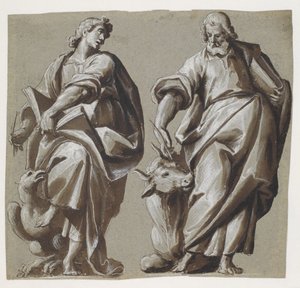 Evangelisterna Johannes och Lukas