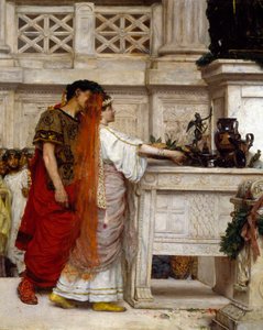Äktenskapsförslag, av Giovanni Muzzioli (1854-1894), Detalj