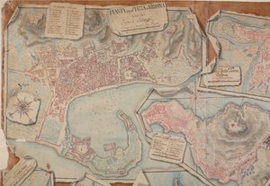 Plan över Piazza di Messina, 1753. av Giovanni Ottone di Berger