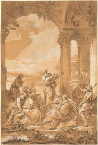 Sankt Paulus predikar i Aten av Giovanni Paolo Panini