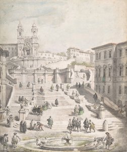 Trappa till Trinità dei Monti, ca. 1756-58.