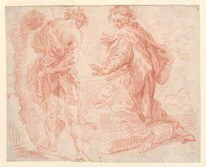 Stående och knästående figurer av Giovanni Paolo Panini