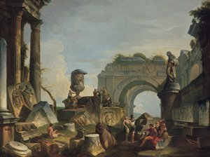 Klassisk scen med figurer