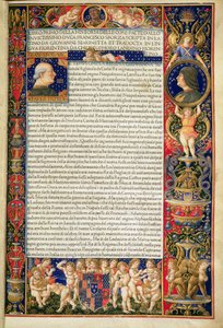 Grenville MS 7251 Frontispice av lyxexemplar av 