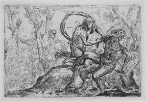 The Flaying of Marsyas, mitten av 1600-talet.
