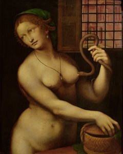 Cleopatras död (olja på panel)