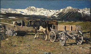 Vid vattningsplatsen (Cows in the Oke), 1888