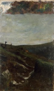 Landskap nära Milano av Giovanni Segantini