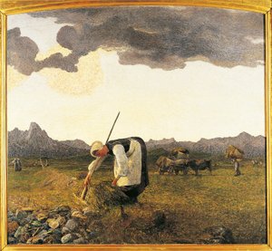 Schweiz, Saint Moritz, Höskörden av Giovanni Segantini