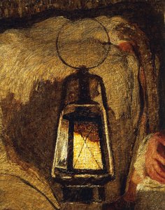 De två mödrarna, av Giovanni Segantini, detalj av Giovanni Segantini