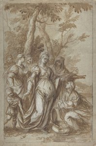 Fyndet av Moses, ca. 1671. av Giovanni Stefano Danedi