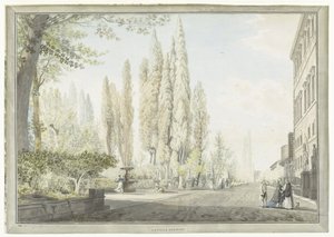 Utsikt över Villa Montalto i Rom La ville Negroni (titel på objekt) Utsikt över Rom och omgivningar (serietitel)