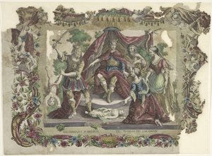 Het oorde van Solomon Salomons dom / El juycio de Salomon (titel på objektet) av Giovanni Volpato