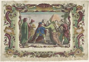 Josef träffar sin far i Gosen The Life of Joseph (serietitel) av Giovanni Volpato