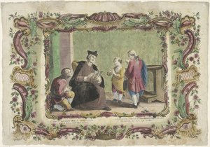 Undervisa de okunniga II opus misericordiae spiritualis / La segunda obra de misericordia spiritual (...) (titel på objektet) The Spiritual Works of Mercy (serietitel) av Giovanni Volpato