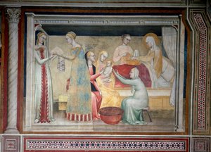 Jungfruns liv: Marias födelse (Fresco