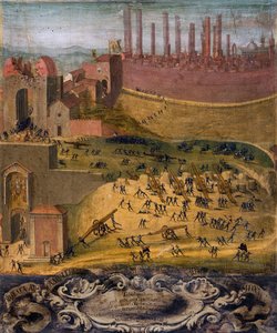 Segern i Porta Camollia vid Siena 1526 (tempera på panel) av Giovanni di Lorenzo Cini