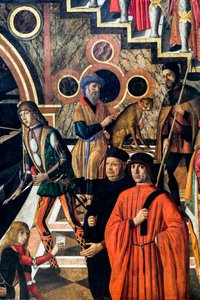 Det mirakulösa tillfrisknandet av Benvegnudo da San Polos dotter tack vare en korsrelik, ca 1502 (olja på duk)