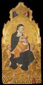 Madonna med barn och änglar. Bebådelsen, c. 1440 av Giovanni di Paolo