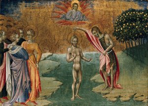 Kristi dop, c1460 av Giovanni di Paolo