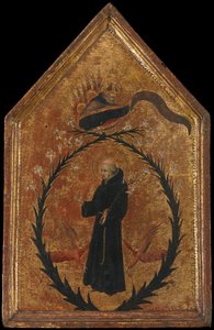 Jubeln av Saint Nicholas of Tolentino, ca. 1450. av Giovanni di Paolo