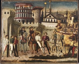 Scen av en uråldrig triumf av Giovanni di Ser Giovanni Scheggia