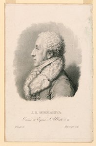 Porträtt av J. B. Sommariva (1760-1826) av Giovita Garavaglia
