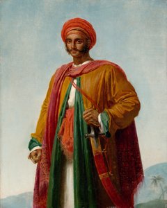 Studie för Portrait of an Indian, ca. 1807. av Girodet de Roucy Trioson