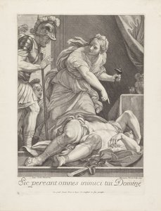 Jael visar Barak den dödade Sisera av Girolamo Ferroni