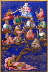 ""The Tree of Jesse"" Målning av Gerolamo Genga (1476-1551) runt 1535 London, National Gallery