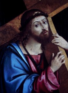 Kristus bär korset, av Girolamo Marchesi känd som Cotignola (ca 1471-1540), tempera på duk, 41x56 cm. av Girolamo Marchesi da Cotignola